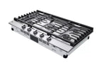 LG 36 Inch Gas Cooktop with 5 Sealed Burners Stainless Steel CBGJ3623S