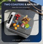 Simzlife 12 Volt Refrigerator, 11 Quart (10L) Car Fridge with APP Control, Car Refrigerator -4�H~68�H, Portable Freezer for RV, Camping, Travel