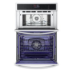 LG WCEP6423F 30 inch Stainless Steel Electric Convection Wall Oven and Microwave Combination
