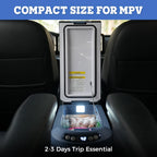 Setpower AB15 12 Volt Refrigerator,16 Quart(15L) Electric Cooler,Portable Car Refrigerator RV Fridge,12v Cooler for Camping,Travel,RV,Vehicles,MPV,SUV,Van;3-Year Warranty (Blue)