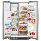 Whirlpool Wrs325sdh 36" Wide 24.55 Cu. Ft. Side By Side Refrigerator - Stainless Steel