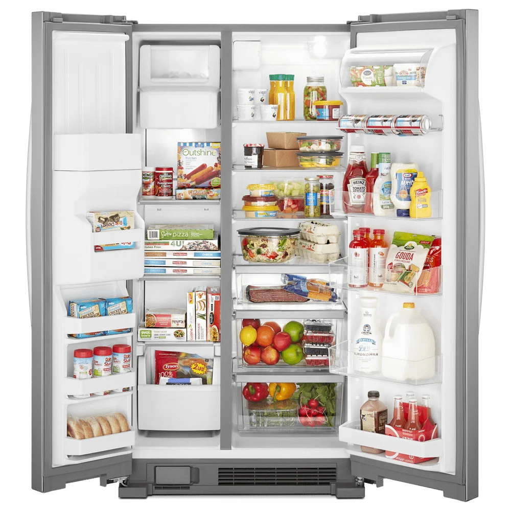 Whirlpool Wrs325sdh 36" Wide 24.55 Cu. Ft. Side By Side Refrigerator - Stainless Steel
