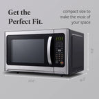 Farberware Professional 1.2 Cu. Ft. 1000-Watt Microwave Oven with Sensor Cooking, Stainless Steel/Black Body Wrap