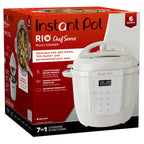 Instant Pot 6Qt RIO Chef Series 7-in-1 Multi-Cooker, Pressure Cooker, Slow Cook, & More, Black