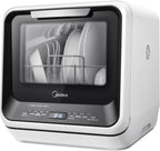 Midea Black Portable Countertop Dishwasher