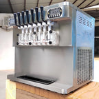 Kolice ETL Commercial Countertop 7 Flavors Soft Serve Ice Cream Machine-Transperant Dispenser, Upper Tanks Refrigerated