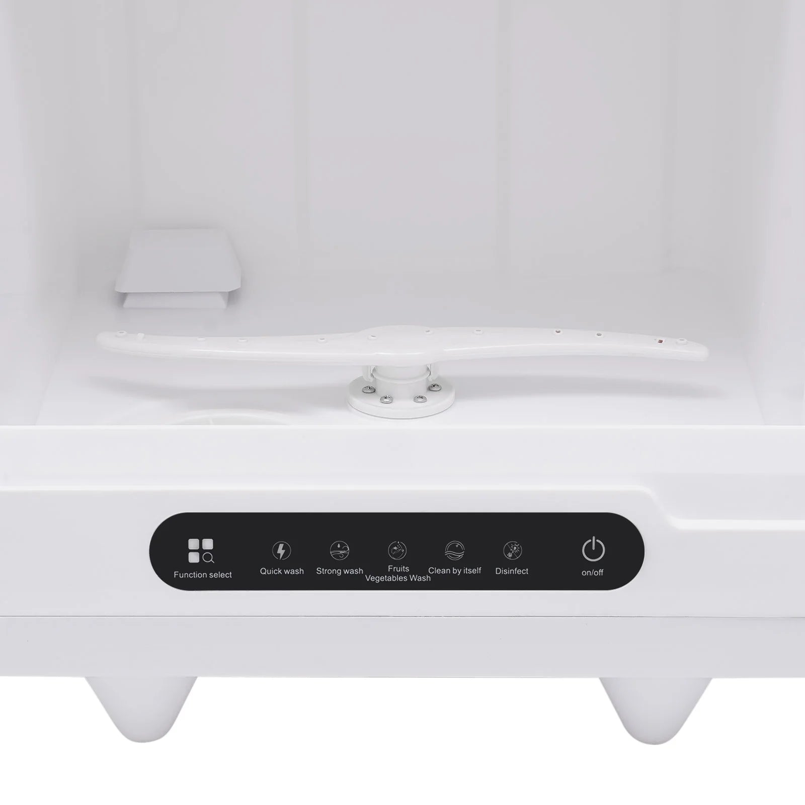Flip-top Dishwasher White 5 intelligent washing functions Portable Countertop Dishwasher Compact  Low Noise Mini Dishwasher with Water Tank Leak-Proof Dry