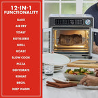 Emeril Lagasse French Door Air Fryer Toaster Oven Combo, 26QT, Stainless Steel, 4-00675-02X