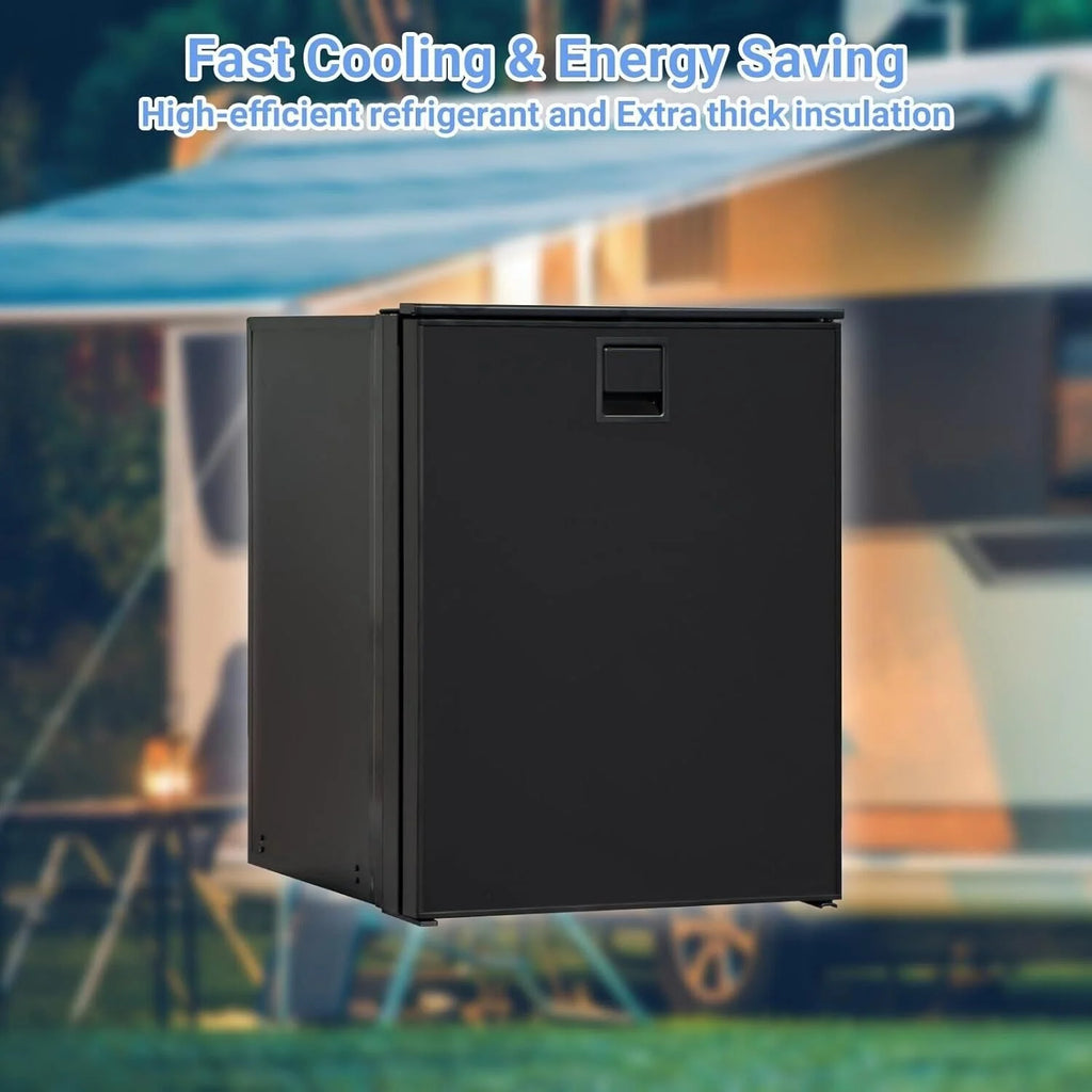 SMAD 3.0 Cu ft RV Car Fridge 85L with Freezer DC 12V/24V Camping  Refrigerator
