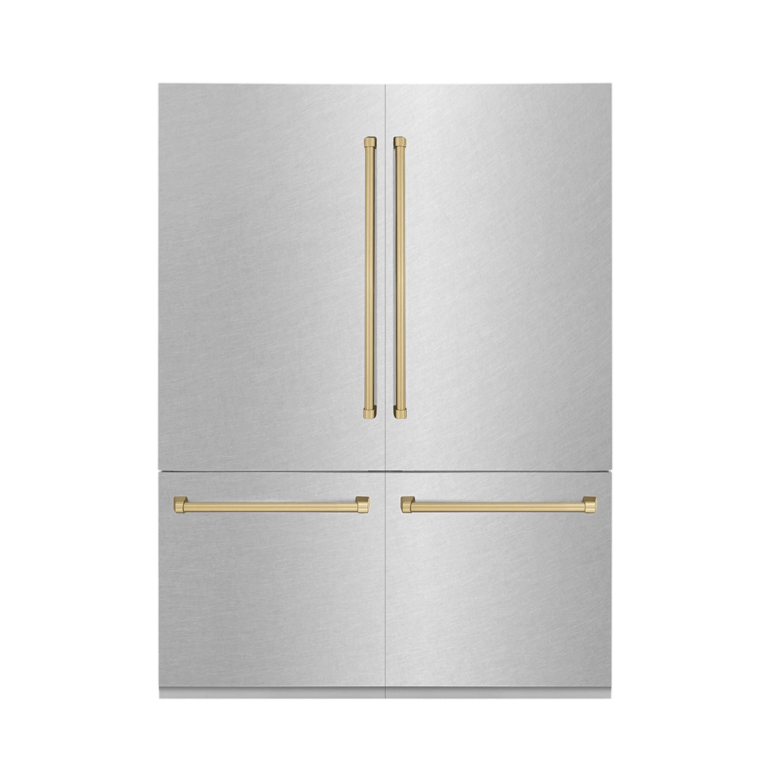 ZLINE KITCHEN AND BATH RBIVZSN60CB french door built in refrigerator