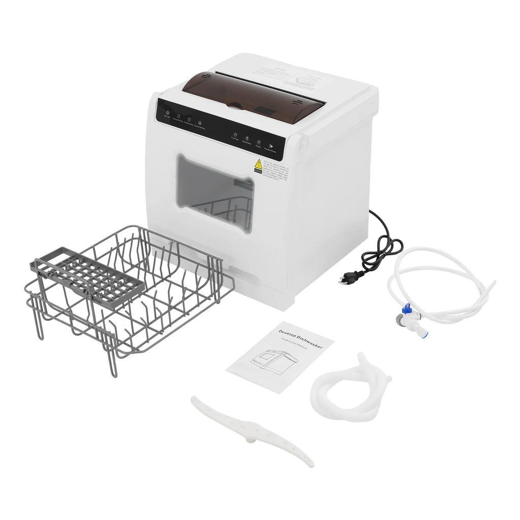 Compact Dishwasher, 18.11in Width with 4-6 Place Settings, 5 Wash Modes and Disinfection Function, Ideal for Apartments and RVs