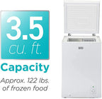 Black?�� BCFK356 3.5-Cubic-Foot Chest Freezer, White