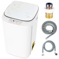 Compact Washing Machine, KAPAS Fully Automatic 2-in-1 Washer & Dryer Machine with 8 lbs. Capacity Top Load Tub Washer in White