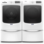 Maytag MED5630HW 7.3 Cu. Ft. White Front Load Electric Dryer with Extra Power and Quick Dry Cycle