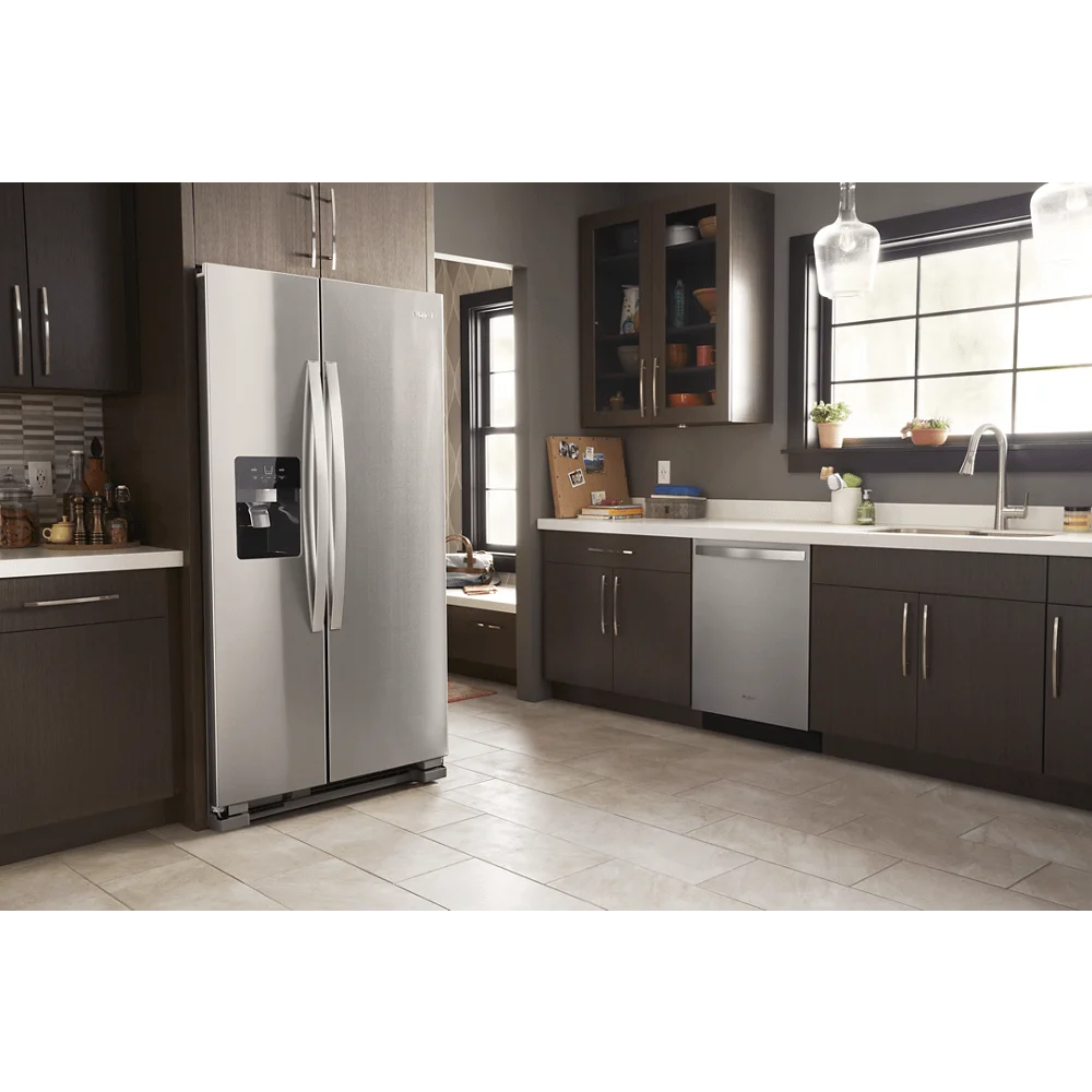 Whirlpool Wrs325sdh 36" Wide 24.55 Cu. Ft. Side By Side Refrigerator - Stainless Steel