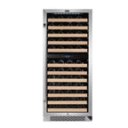 Whynter 24 inch Wine Cooler Refrigerator, 46 Bottle Wine Fridge, Freestanding & Built-in with Reversible Glass Door