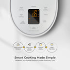 CUCKOO Rice Cooker 6 Cups Cooked with Warmer, Nonstick Pot, and Fuzzy Logic Tech in White (CR-0375FW)