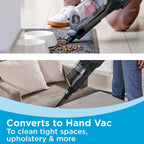 BLACK+DECKER POWERSERIES+ 20V MAX* Cordless Stick Vacuum Kit, for Carpet and Hard Floors, Convertible to Handheld, 44 Minute Run-time, for Daily Cleaning, BHFEA18D1