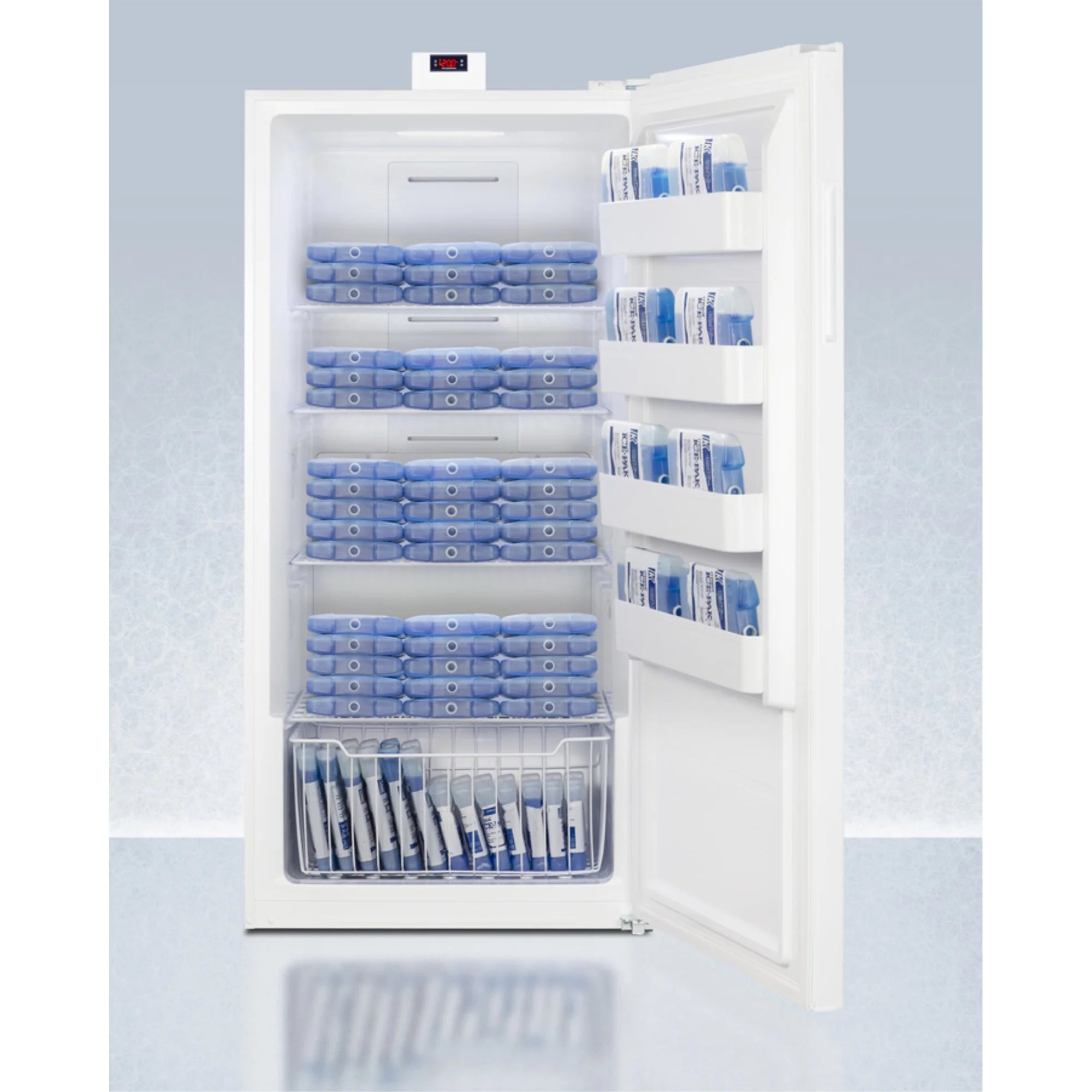 Upright 22 cu.ft. all-freezer in white