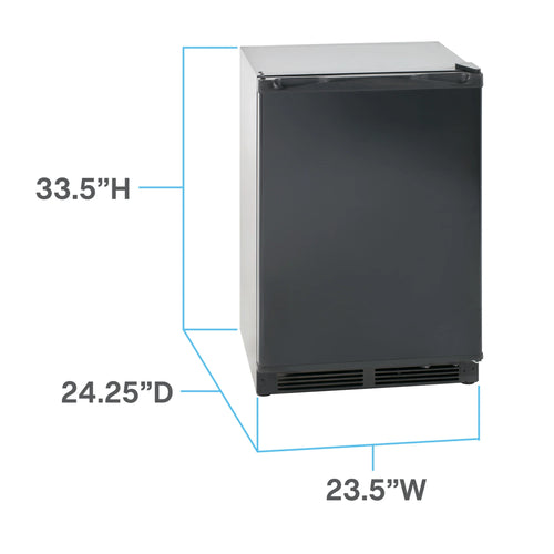 Avanti 5.2 cu. ft. Compact??Refrigerator, Mini-Fridge, in Black (RM52T1BB)