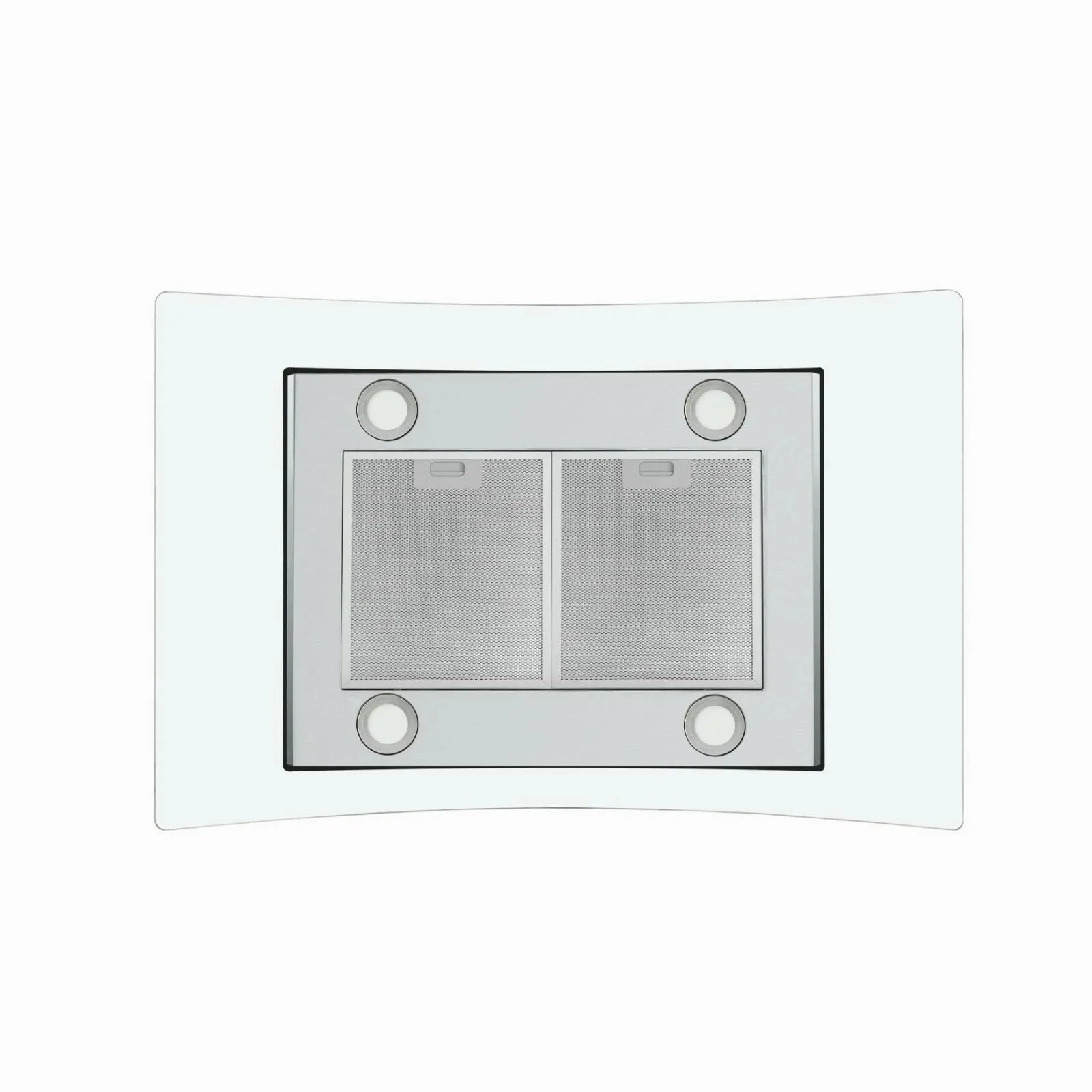 "Joeaonz 36"" Stainless Steel Island Mount Range Hood, Quiet 900CFM, 3-Speed Vent with Button Control and LED Bulb"