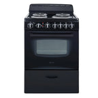 Avanti 24 Inch 2.6 cu ft Double Oven Electric Range in Black