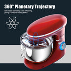 Costway 6.3 QT Tilt-Head Food Stand Mixer 6 Speed 660W wIth Dough Hook, Whisk & Beater Black