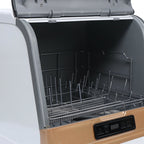 Portable Countertop Dishwasher W/Steam& Air-dry Function, 4 Washing Programs, 360° Streak-free Deep Cleaning for Home Apartments& Rvs (12-20pc Once)