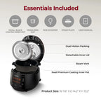 CUCKOO CRP-P0609S 6-Cup (Uncooked) / 12-Cup (Cooked) High Pressure Rice Cooker & Warmer with Nonstick Inner Pot, 12 Menu Options, Fuzzy Logic Tech, 3 Voice Guide, Auto Clean (Black/Copper)