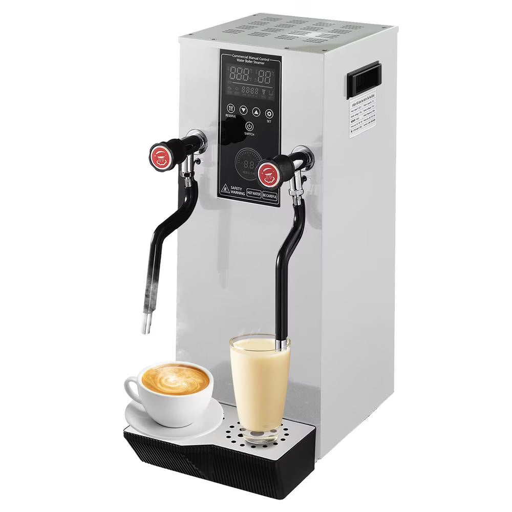 Commercial Coffee Milk Frother, 110V Automatic Frother with 12L Capacity for Restaurants (Black)