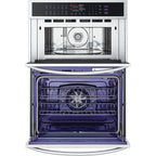 LG WCEP6427F 30 inch Stainless Steel Electric Wall Oven and Microwave
