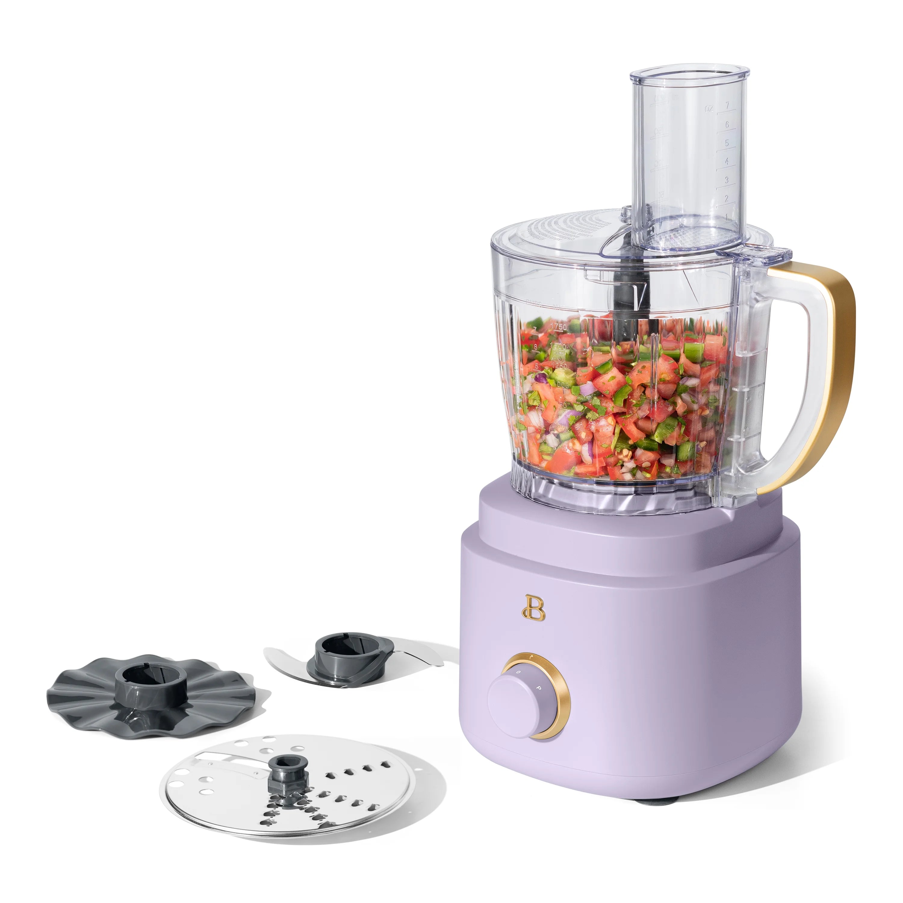 Beautiful 10-Cup Food Processor with Accessories, White Icing by Drew Barrymore
