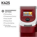 Keurig K425 Single Serve K-Cup Pod Vintage Red Coffee Maker
