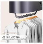 Portable Clothes Dryer Mini Clothes Dryer Save Space Folding Compact Dryer Machine With Dry Bag For Laundry Electric Portable Dryer For Camping ��Business Trip�� Travel ��Home And Apartment Grey