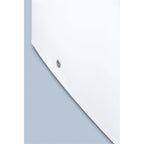 Compact manual defrost all-freezer with lock and probe hole