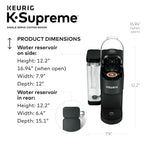 Keurig K-Supreme Black Single-Serve K-Cup Pod Coffee Maker