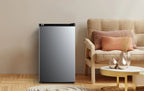 Mainstays 4. 4 Cu. ft. Single Door Mini Refrigerator, Stainless Steel Look