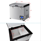 Costway 63-Quart Portable Electric Car Cooler Refrigerator / Freezer Compressor for RVs Camping