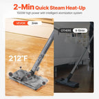 2000W Heavy Duty Steam Cleaner with 27 Accessories - 51 oz XL Canister Carpet/Floor/Window/Automatic Deep Cleaner