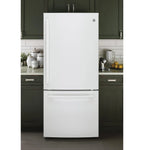 GE APPLIANCES GDE21EGKWW bottom freezer freestanding refrigerator