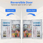 Adoolla 4.3 Cu.Ft. Single Door Mini Refrigerator with Top Freezer and 7 Adjustable Temperature Settings