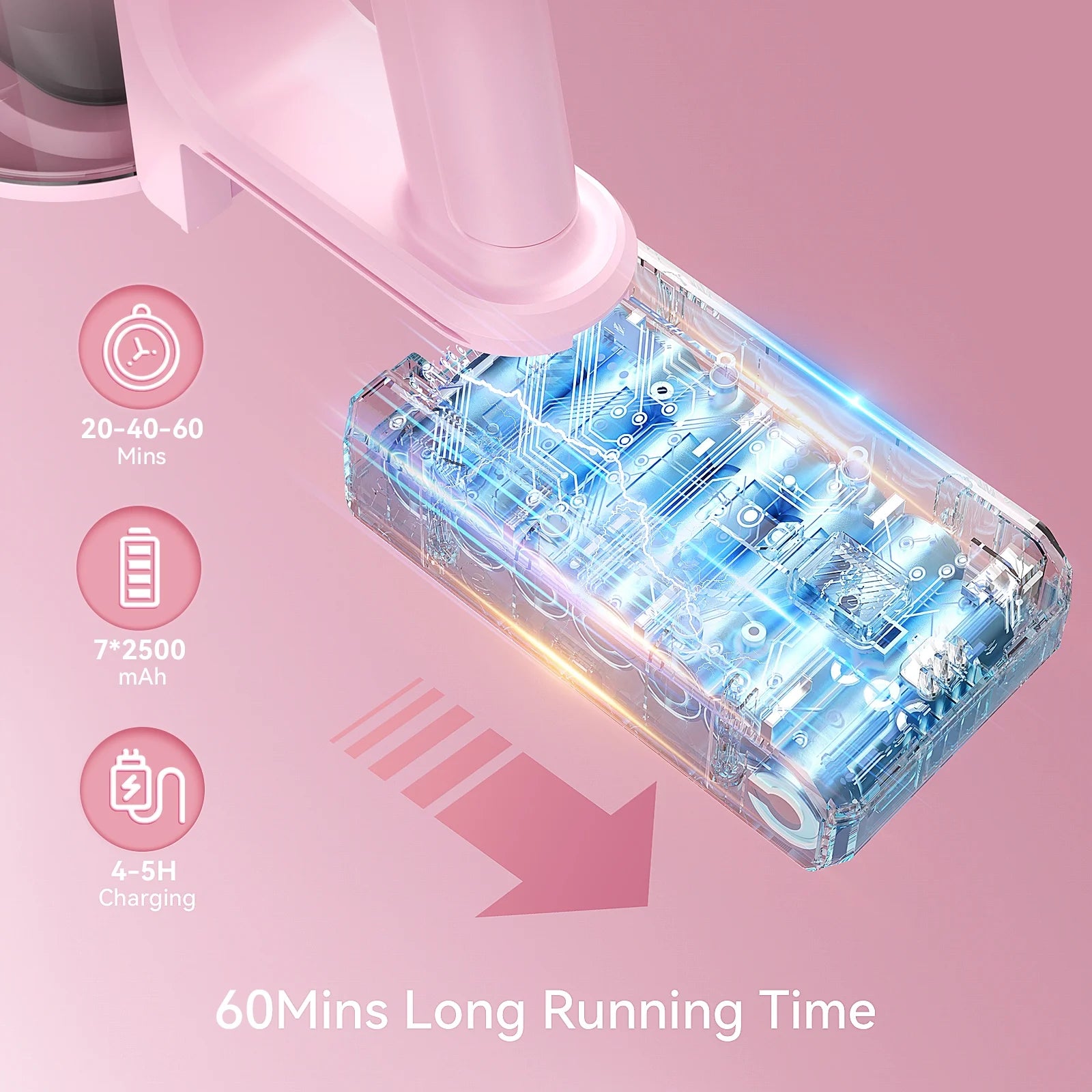 YOMATECH Cordless Vacuum Cleaner, 30Kpa/365W Powerful Stick Vacuum, 6 in 1 Lightweight Vacuum Cleaners for Home Hardfloor Carpet Pet Hair