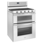 Whirlpool 30a?? 6.0 cu ft Gas Double Oven Range in Stainless Steel