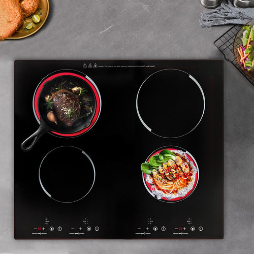 4-Burners Electric Ceramic Cooktop Built-in Cooktop Stove Ceramic Cooking Stove for kitchens, cabins
