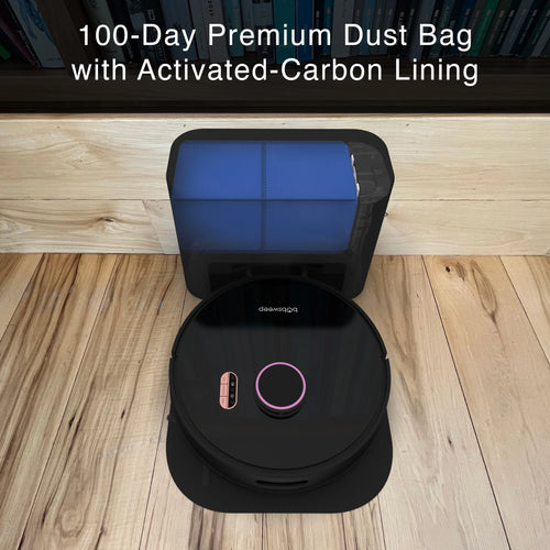 bObsweep Orb-i Robot Vacuum, 100-Day-Self Empeting bin, 5000pa Suction, Blackberry, New