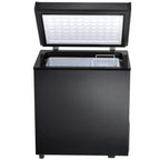 Auseo 2.5 cu. ft. Chest Freezer with 2 baskets Free Standing Top open Door Deep Compact Freezer Suitable for Home/RV/Kitchen/Office-Black
