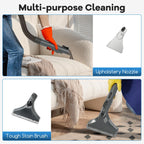 600W Upholstery Cleaner Machine with 15Kpa Powerful Suction and Versatile Attachments-Gray
