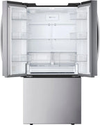 LG Counter Depth French Three Door Refrigerator, Silver