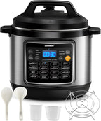 COMFEE�� 16 in 1 Electric Pressure Cooker Instant Multi Cooker Olla de Presion Non-Stick Pot Yogurt Maker Rice Cooker Slow Cooker Saut�� Steamer 8 Quarts Stainless Steel