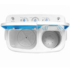 Compact Twin Tub with Built-in Drain Pump 13Lbs Semi-automatic Twin Tube Washing Machine